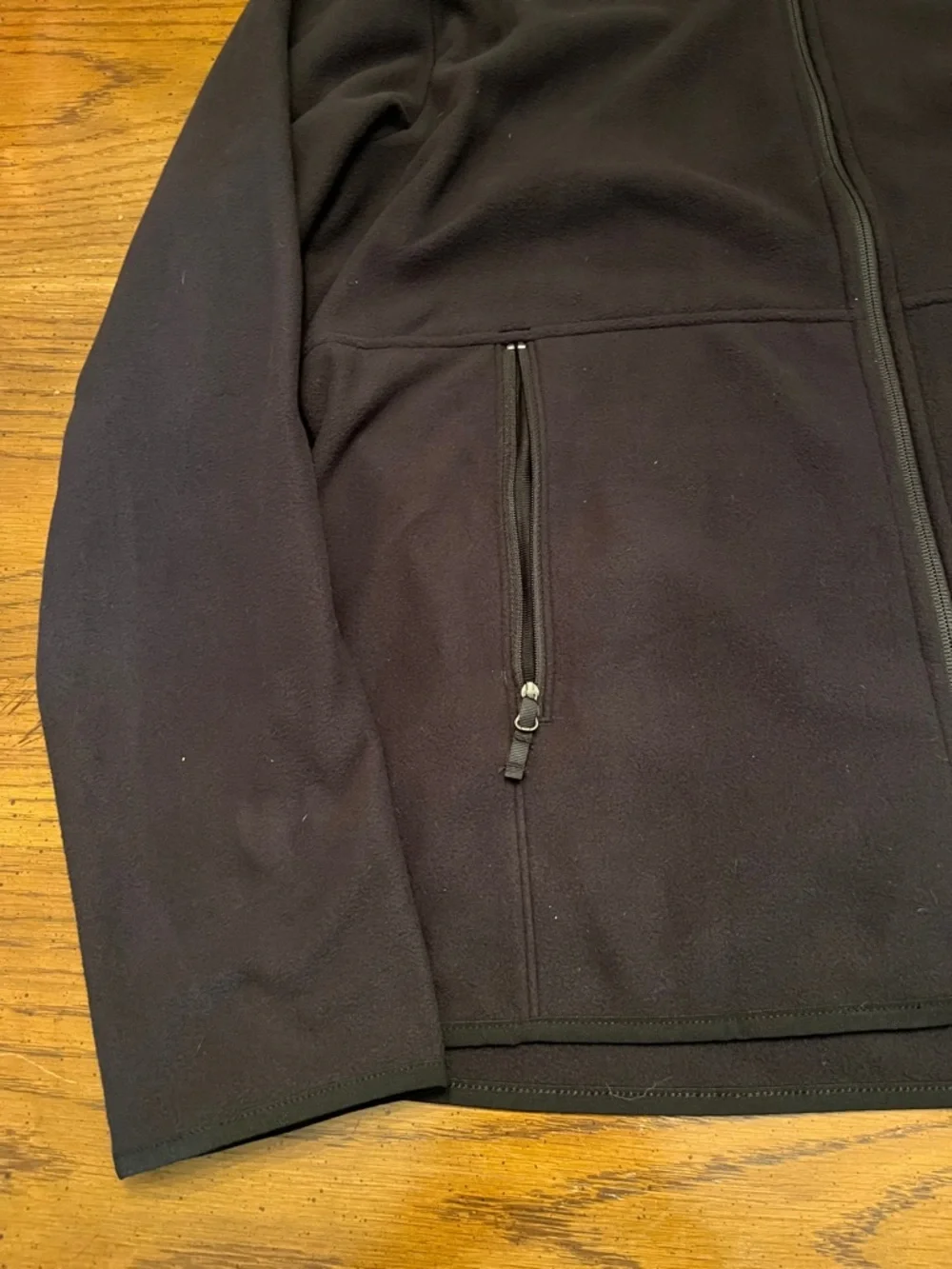 The North Face TKA Glacier Full-Zip Fleece Jacket in TNF Black, size large,‎ NWT